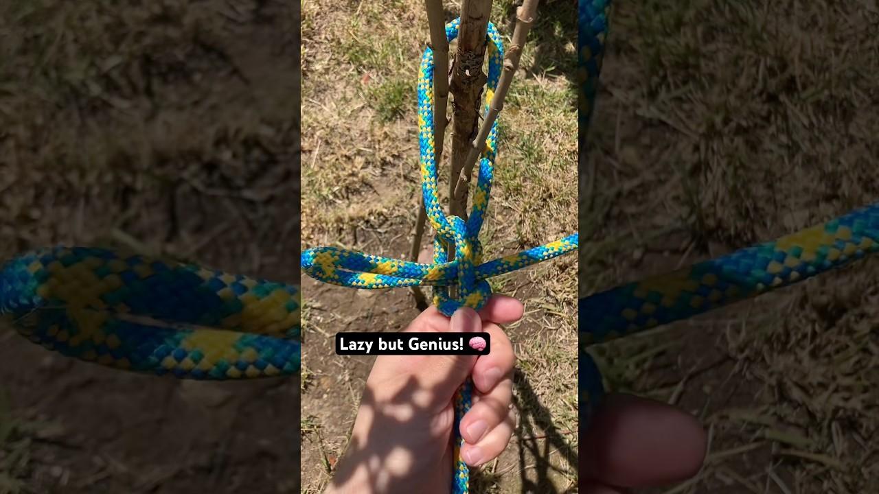 The "Lazy Genius" Rope Hack! 🧠 (Quick Release)