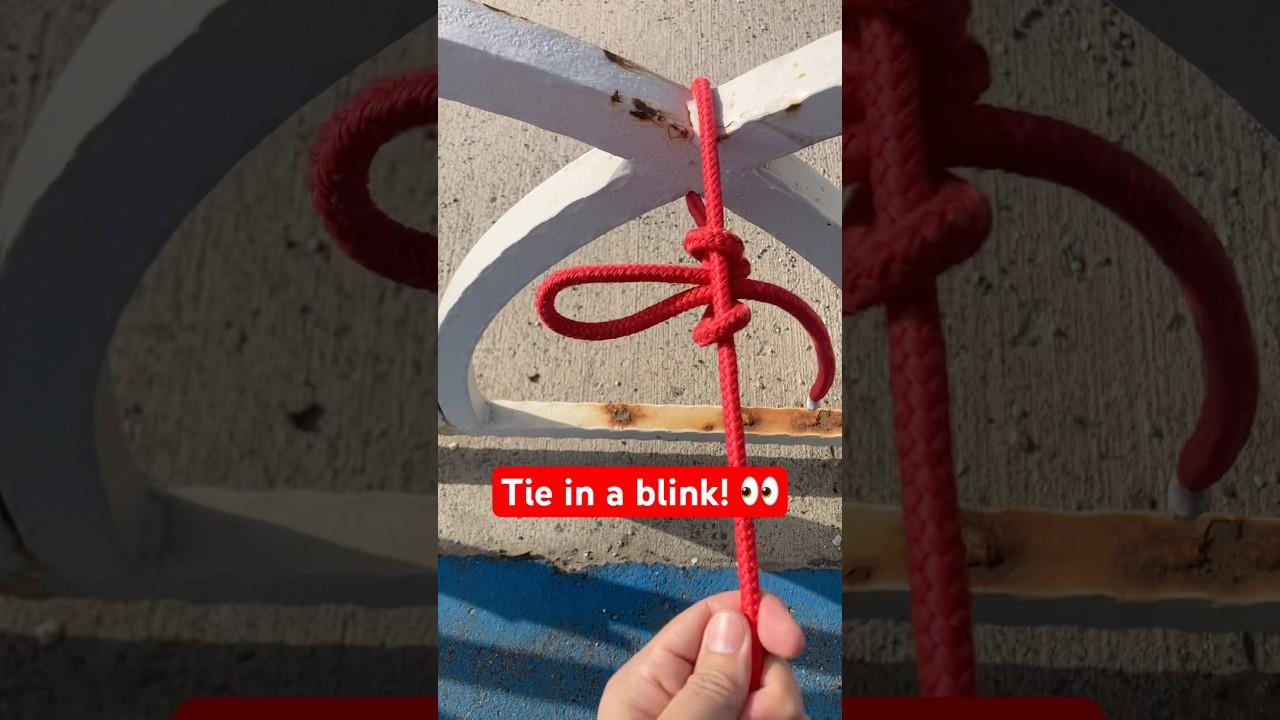 The "Cheat Code" Quick Release Knot! ⚡ (So Fast)