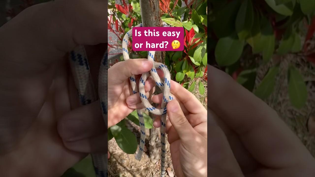 Is this knot Easy or Hard? 🤔 (Tricorn Loop)