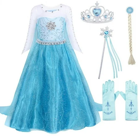 Let Her Imagination Glow: The Perfect Snow Queen Princess Dress for Your Little One